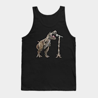 "Karaokesaurus" - T-Rex Inventions Tank Top